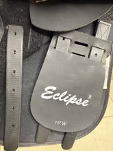 Load image into Gallery viewer, 15” Wide Eclipse Pony GP Saddle - Black - Lightweight - Unused!