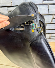 Load image into Gallery viewer, 16” Medium-MN Palaton English Leather Pony GP Saddle - Black