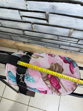 Load image into Gallery viewer, Tiny Fleece Shetland/Pony Pad Saddle -Complete with Girth &amp; Stirrups- Pink Cowgirl