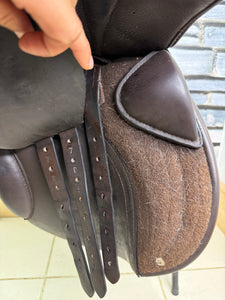 17” Wide-XW Symmonds Olympus Forward Cut GP Saddle - Brown
