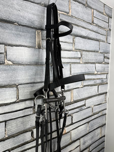 S/H English Hunter Complete Pelham Bridle - Black - Full