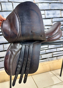 17” Wide Ideal Classic GP Saddle - Brown