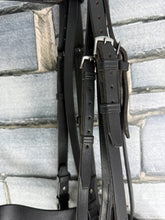Load image into Gallery viewer, S/H English Hunter Complete Double Bridle - Black - Full/TB