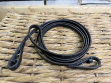 Load image into Gallery viewer, S/H Cob Size Stitched 1/2” Curb Rein - Black