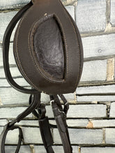 Load image into Gallery viewer, S/H Anatomic Padded Bridle with Sliding Noseband - Brown - Full