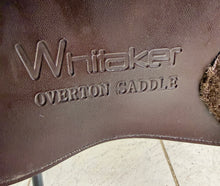 Load image into Gallery viewer, 17” Wide Changeable Gullet Whitaker Overton Jumping Saddle - Brown