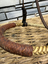 Load image into Gallery viewer, S/H Plaited Rawhide Bossal Leather Bridle -Brown- Full