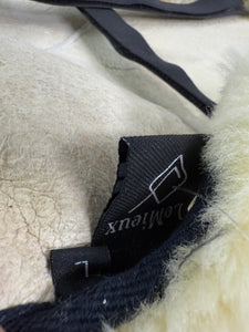S/H Lemieux Lambskin Wool Stud Girth Cover - Natural - Large