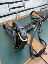 Load image into Gallery viewer, Kate Negus Snaffle Bridle - Black/Brass -Cob Size- English Leather - Padded Nose