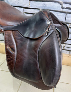 17” MW Frank Baines Jump Saddle - Brown