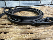 Load image into Gallery viewer, S/H Cob Size Stitched 1/2” Curb Rein - Black