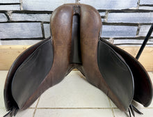 Load image into Gallery viewer, 15” Wide English Pony WH/Show Saddle - Brown