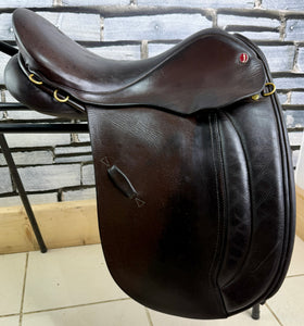 17” Wide Jeffries Stamford WH Saddle - Brown