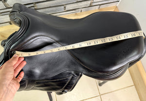 17 1/2” MW Ideal Impala Monoflap Jump/XC Saddle - Brown