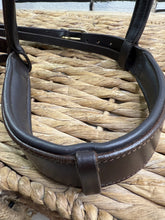 Load image into Gallery viewer, S/H XF Padded Comfort Half Bridle -Head/Brow/Cheeks- Brown/Brass