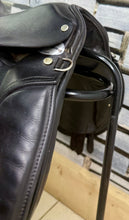 Load image into Gallery viewer, 16” Wide M&amp;J Saddlery English GP Pony Saddle - Black