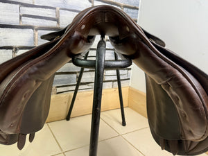 17 1/2” Wide-XW Frank Baines Eclipse GP Saddle - Brown