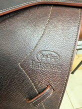 Load image into Gallery viewer, 17 1/2” Medium-MW Devoucoux Biarritz Double Flap Jump Saddle - Brown/Tan