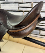 Load image into Gallery viewer, 16” Wide English Pony Saddle - Brown