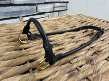 Load image into Gallery viewer, Miniature Horse In Hand Rolled Leather Show Halter/Bridle - Brass