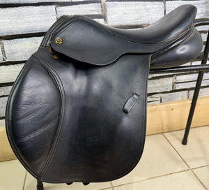 16” MW Excelle/Walsall Riding English Pony Jump Saddle - Black
