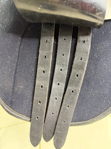 16 1/2” Medium Eclipse Leather & Synthetic GP Saddle - Black