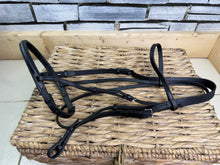 Load image into Gallery viewer, S/H Fine English Cavesson Bridle - Very Dark Havana - Full