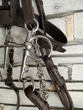 Load image into Gallery viewer, S/H English Complete Pelham Hunting Bridle - Brown - Full