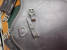 Load image into Gallery viewer, 52” Elasticated Leather Stud/Jumping Stud Girth-Brown - Soft Padding