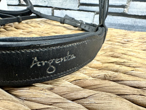S/H Argenta Patent Padded Cavesson Bridle - Pony - Black