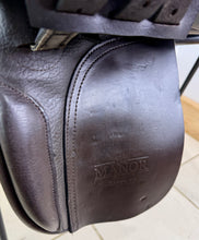 Load image into Gallery viewer, 15” Wide Manor English Pony WH Saddle - Brown - GP/Workers - W-XW