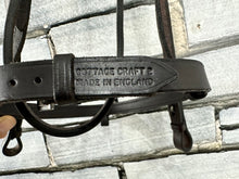 Load image into Gallery viewer, S/H English Flash Snaffle Bridle - Brown - Full