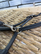 Load image into Gallery viewer, S/H Black Padded Leather Diamonte Headcollar - Cob