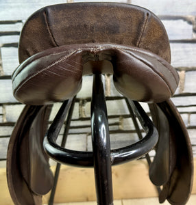 15 1/2” Wide-XW Sturgess English WH Pony  Show Saddle - Brown