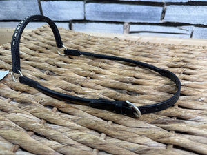 Arab In Hand Rolled Leather Show Halter/Bridle-Dot/Dash Diamonte