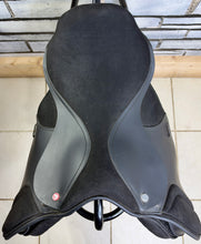 Load image into Gallery viewer, 16 1/2” Wide-XW Changeable Gullet Thorowgood Long Leg Pony GP Saddle -Black- Flocked