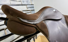 Load image into Gallery viewer, 17” MW/Changeable Gullet Thorowgood Cob Plus GP Saddle - Brown