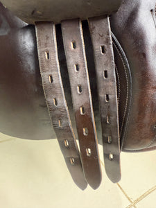 17 1/2” Wide-XW Frank Baines Eclipse GP Saddle - Brown