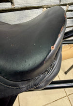 Load image into Gallery viewer, 12” XW Pony GP Saddle - Black Leather - Extra Wide - Shetland/Tiny Pony/Lead Rein