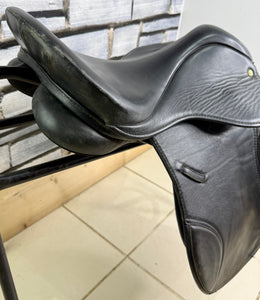 16 1/2” Medium Eclipse Leather & Synthetic GP Saddle - Black