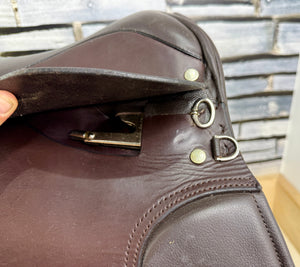 17 1/2” XW English VSD/GP/WH Saddle - Brown