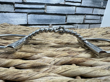 Load image into Gallery viewer, 5” Twisted Wire Curved Mouth Dee Snaffle Bit