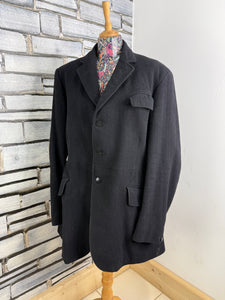 Gents Harry Hall Heavy Hunt Coat - Black - Size 42