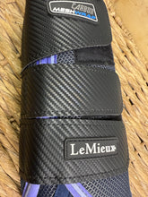 Load image into Gallery viewer, Lemieux Carbon Mesh Wrap Boots - XL - Navy/Bluebell