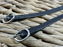 Load image into Gallery viewer, Leather Spur Straps - Brown/Black