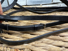 Load image into Gallery viewer, S/H Stubben Split Head Flash Competition Bridle - Black - Full