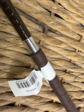 Load image into Gallery viewer, 26”/66cm English Made Short BS Legal Jumping Whip/Cushioned Bat - Brown/Black