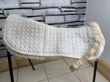 Load image into Gallery viewer, S/H Mattes Wool Rear Riser Half Pad - White - Full