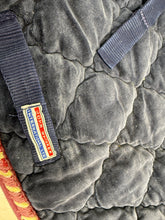 Load image into Gallery viewer, S/H Whitaker Velvet Jump Saddle Pad - Navy - Full