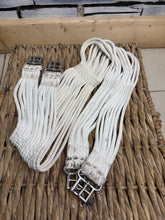Load image into Gallery viewer, S/H 46” Stubben Cord Anti-Chafe Girth - White
